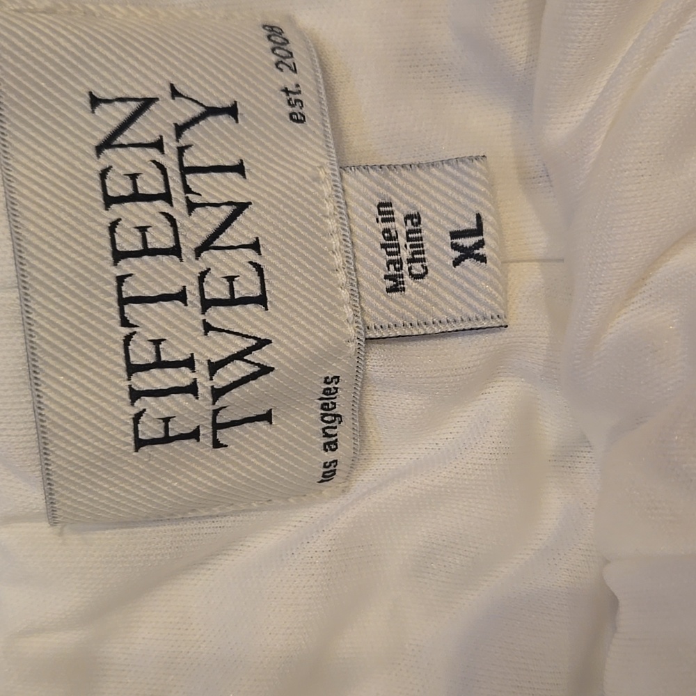 New Fifteen Twenty Los Angeles Gianna Cream Wide Leg Crochet Pants - Picture 6 of 16